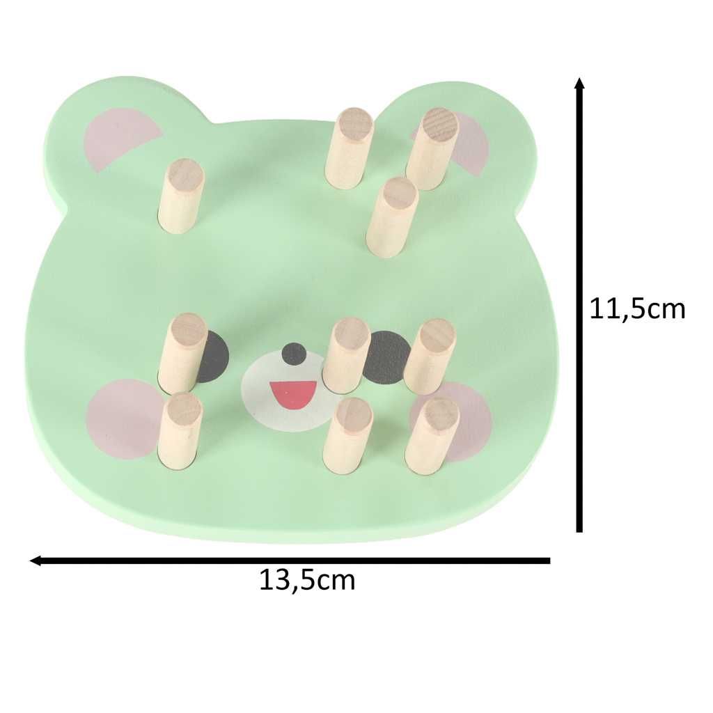 Sorter drewniany dopasuj kształty układanka 4 wieże
