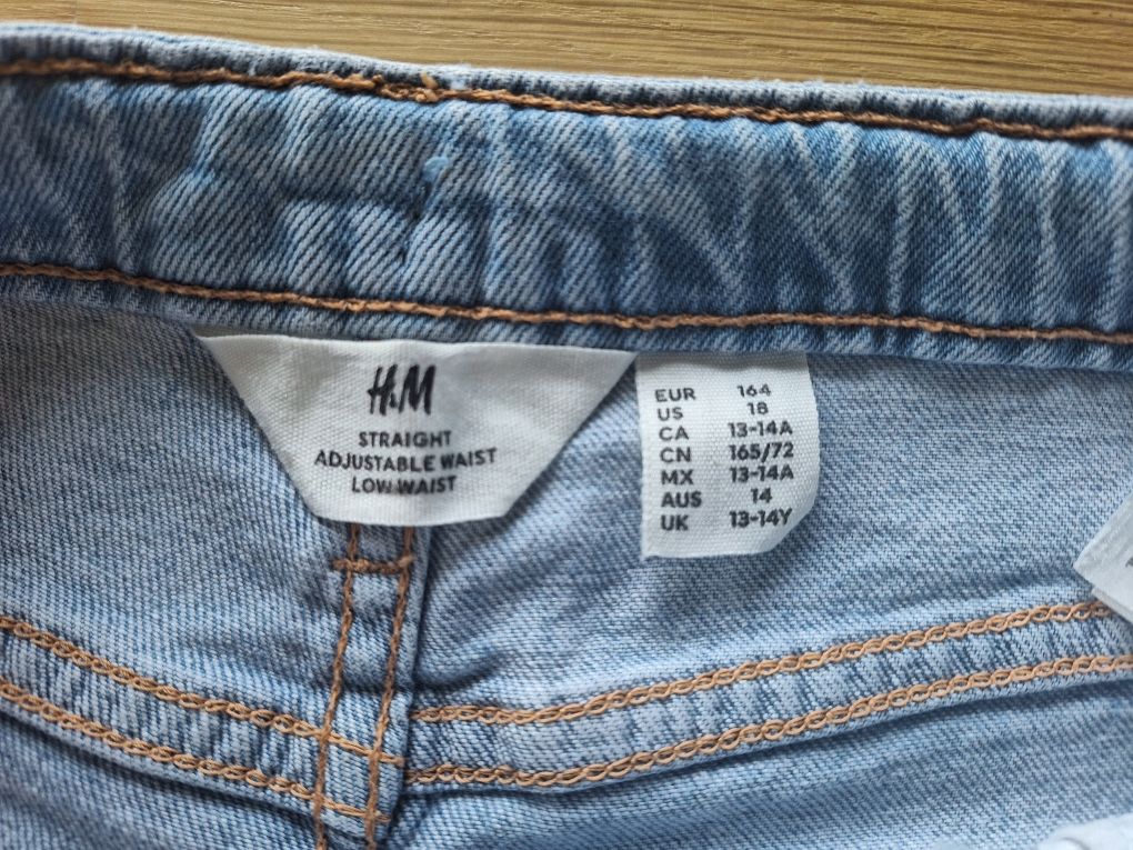 Jeansy dla dziewczynki- rozmiar: 164, H&M