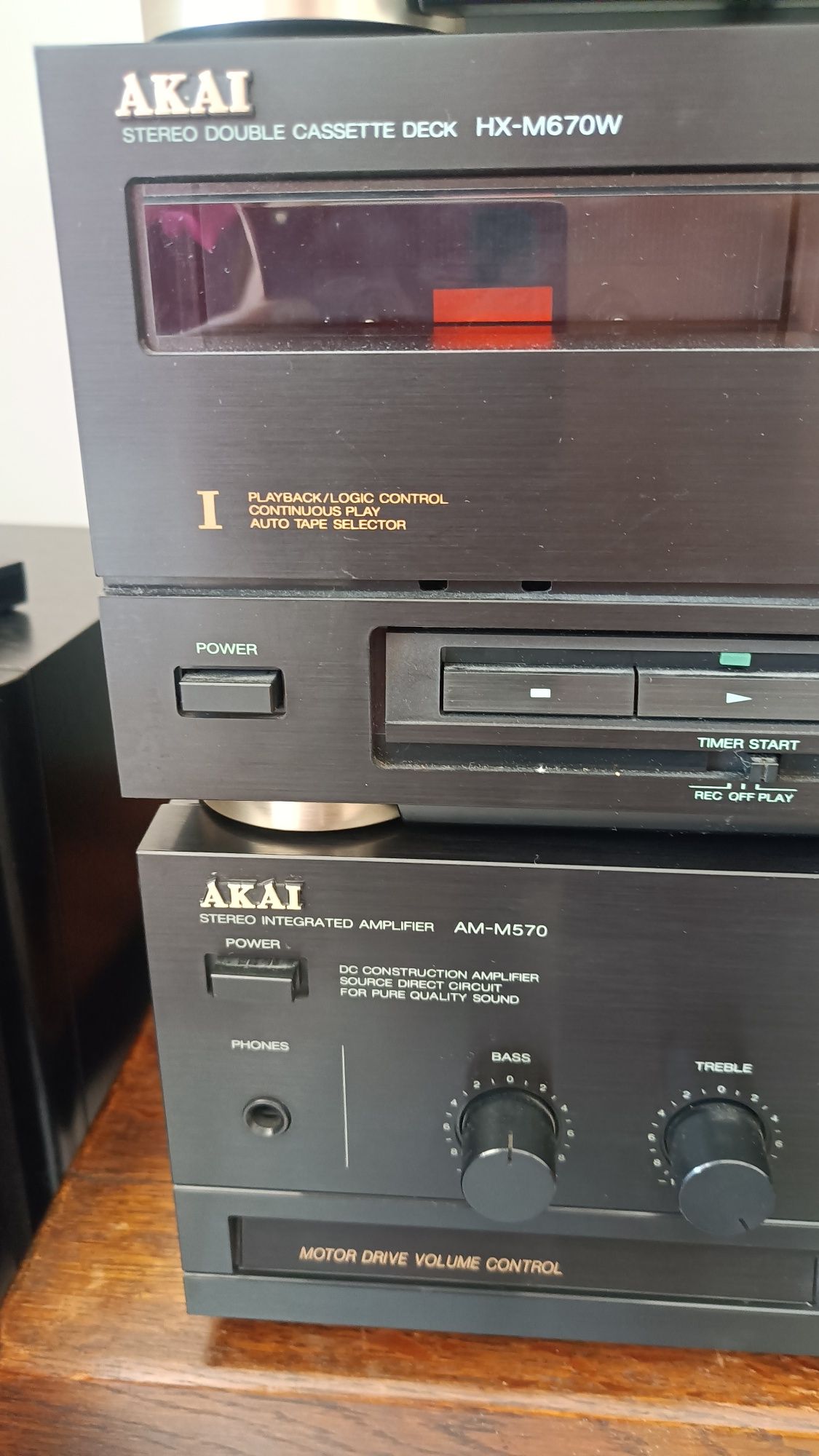 Akai zestaw stereo wzmacniacz,tuner, deck