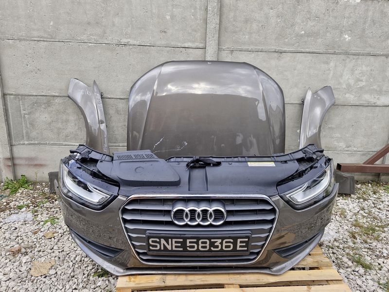 AUDI A4 B8 LIFT PRZÓD KOMPLETNY MASKA ZDERZAK LAMPA BŁOTNIK CHŁODNICE PAS