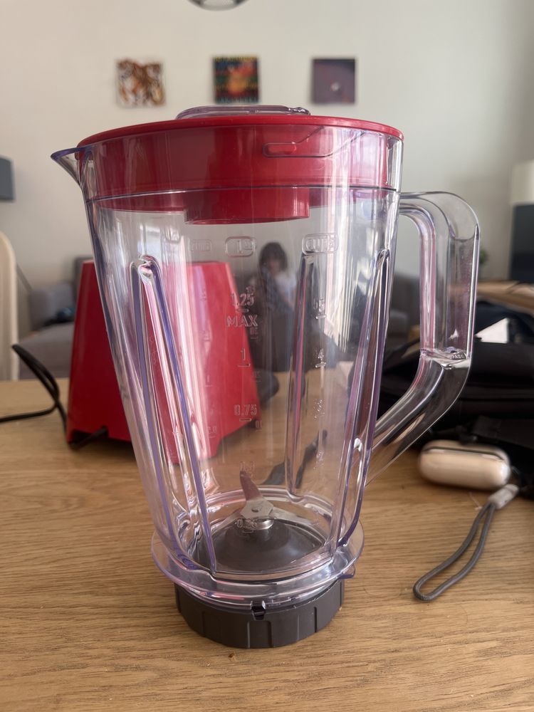 Copo liquidificador moulinex Blendforce vermelho NOVO