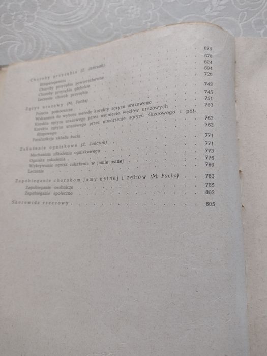 Książka, podręcznik Stomatołogia zachowawcza Prof Dr Mieczyslawa Fuchs