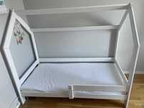 Łóżeczko domek ECO JUNIOR 80x160 z materacem