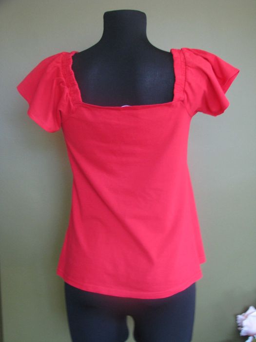 Czerwona bawełniana bluzka- r. M