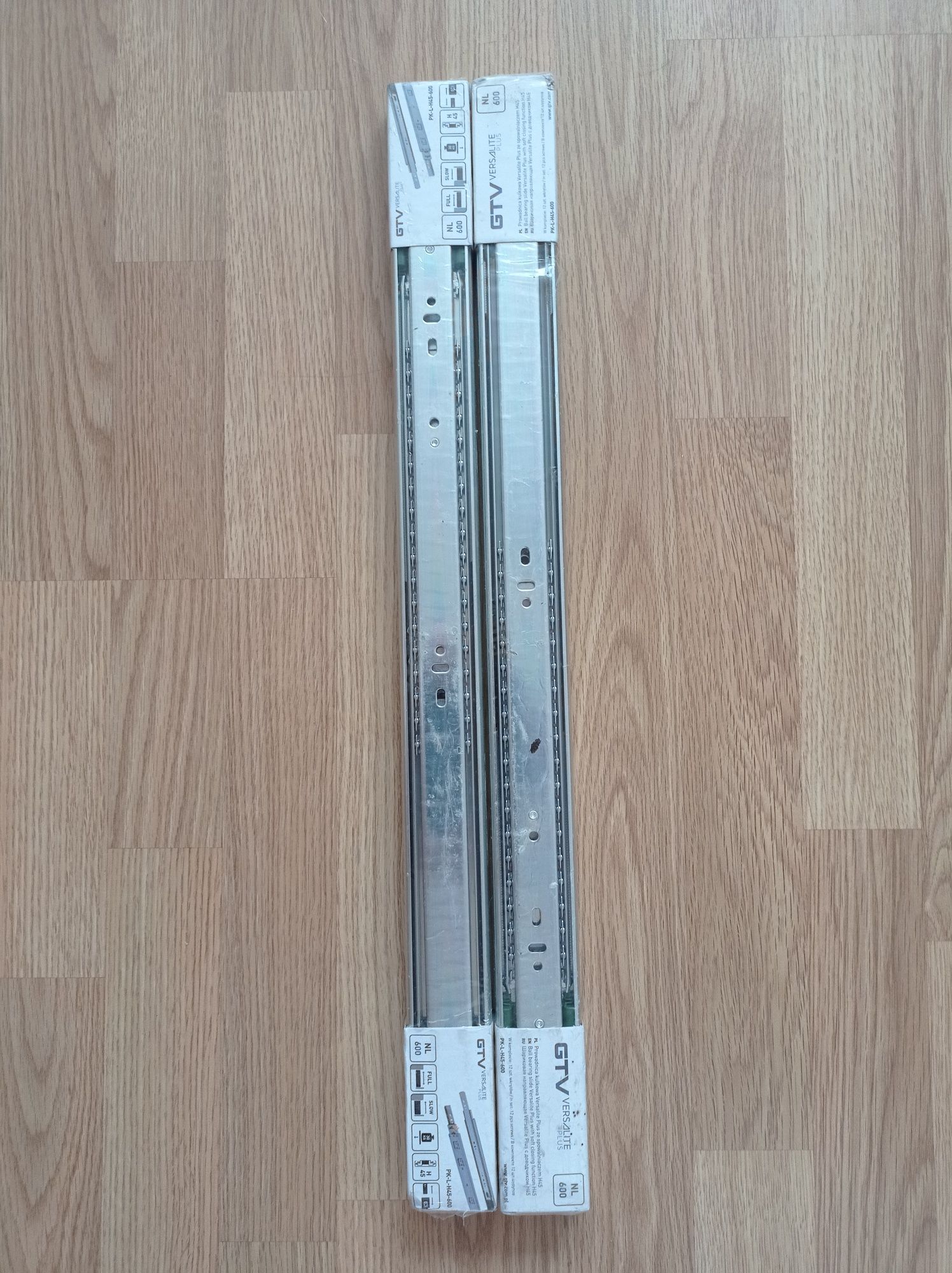 Prowadnica kulkowa Versalite Plus ze spowalniaczem H45 - 2 sztuki