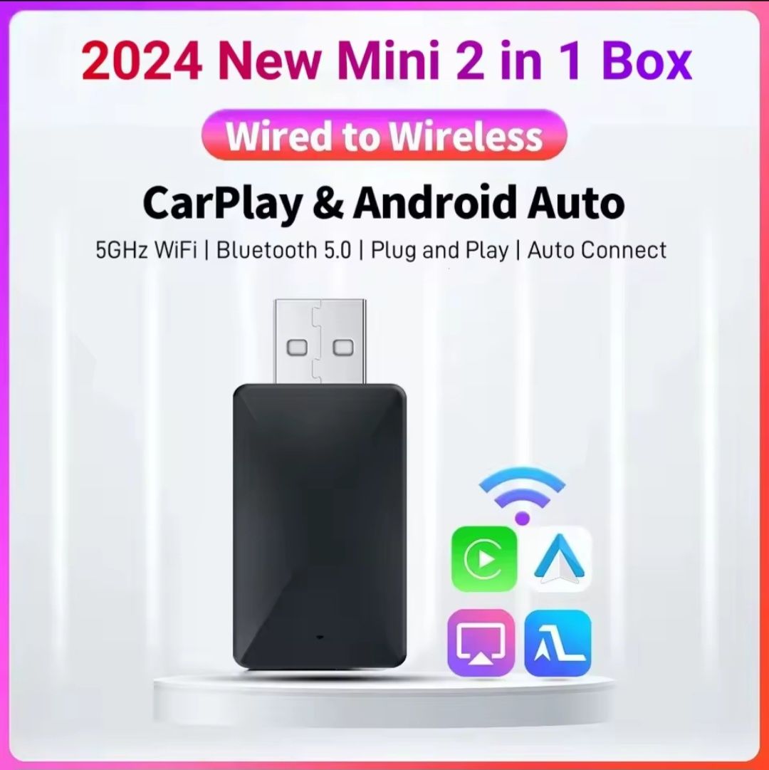 Bezprzewodowy Carplay ADAPTER Android Auto Wireless Smart  2x1 Audi VW