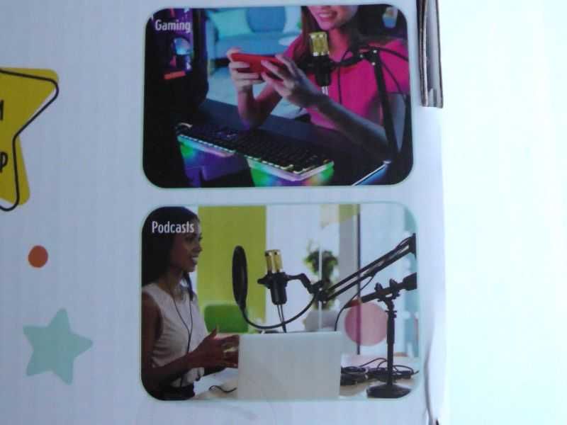 Mikrofon Studyjny STUDIO Filtr Pop uchwyt