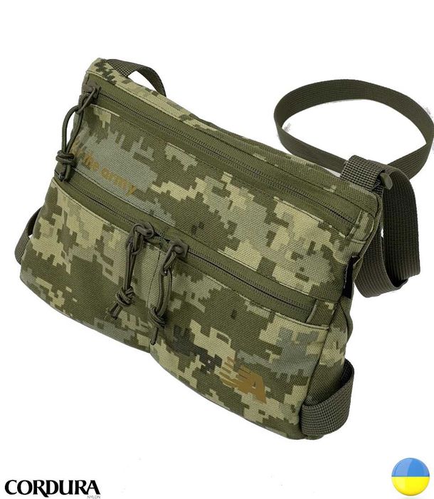 Сумка тактическая Cordura 1000D, влазит планшет и тетрадь