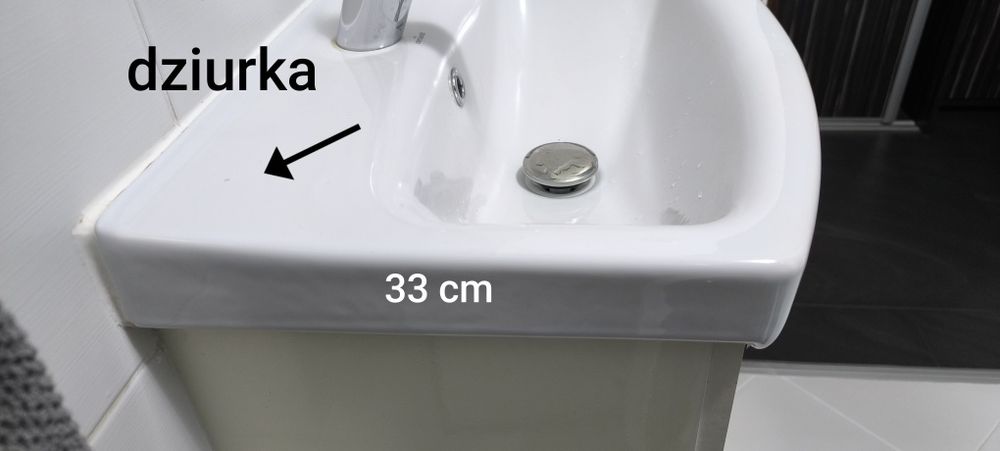 Umywalka 55cm plus bateria