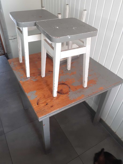 Pń Stół Kuchenny Rozkładany z Taboretami Krzesłami krzesła kuchenne