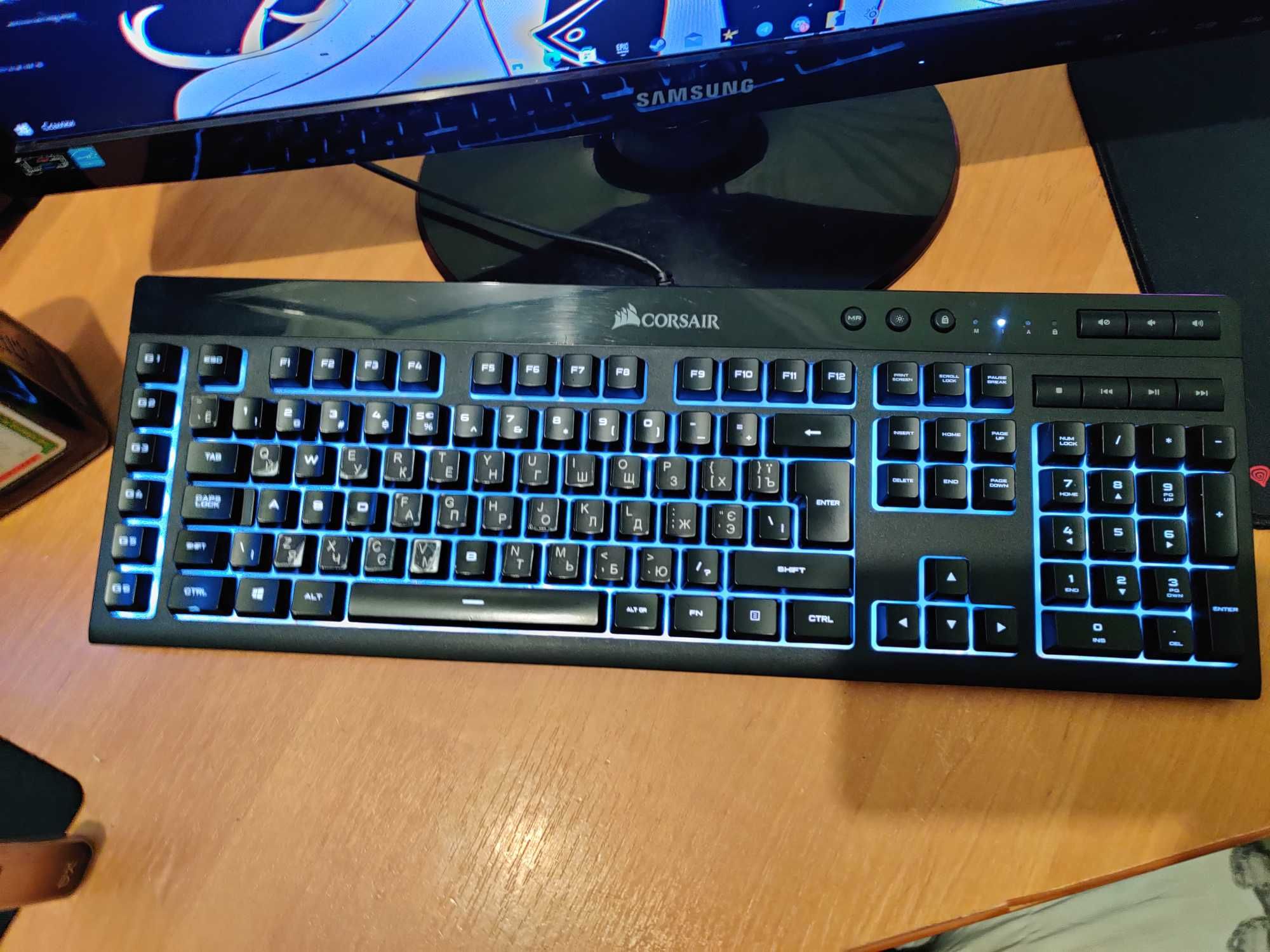 Геймінгова клавіатура Corsair K55 RGB Keyboard