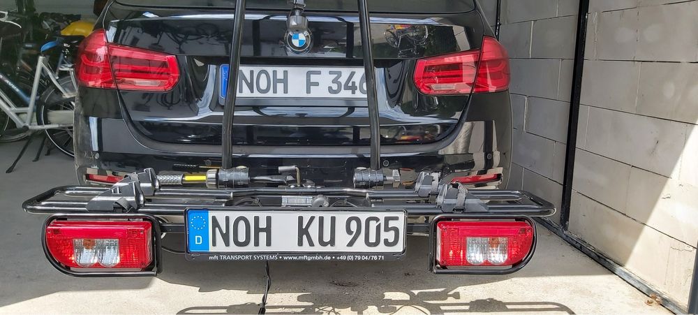 Bagaznik rowerowy na hak MFT udzwig 80kg uchylny antykradz thule
