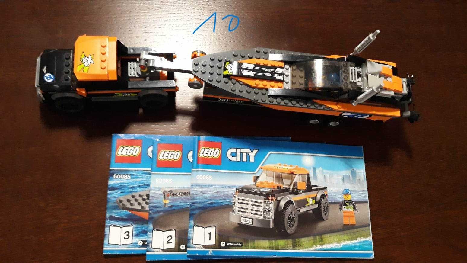 lego city terenówka z motorówką 60085