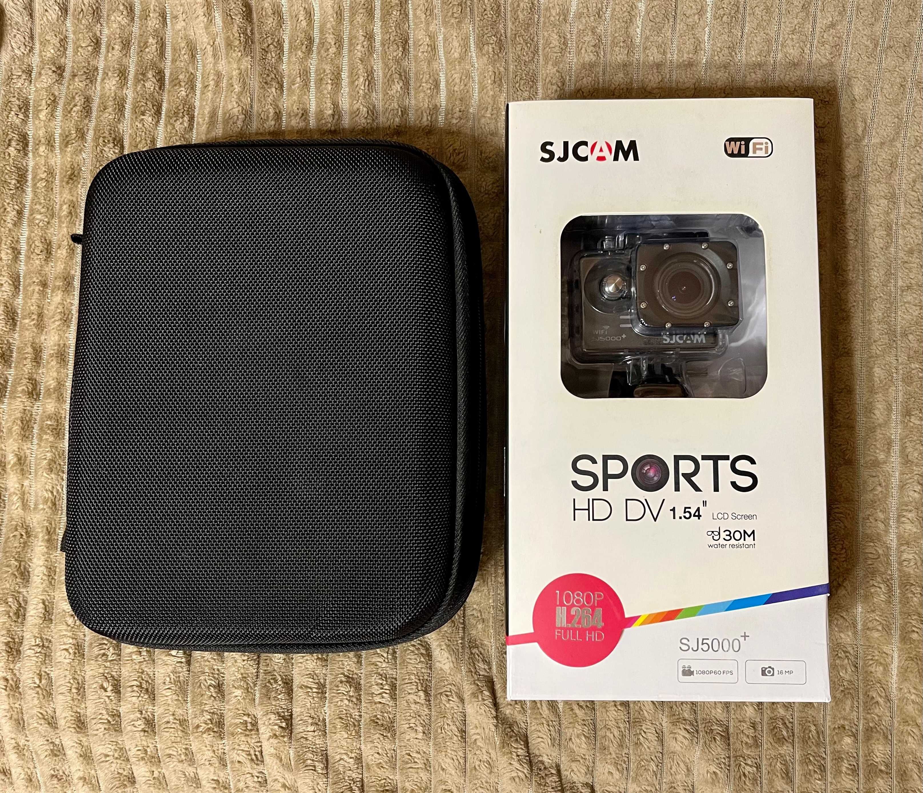 Екшн-камера SJCam SJ5000+ WIFI 1080p 60fps (черный) + Кейс