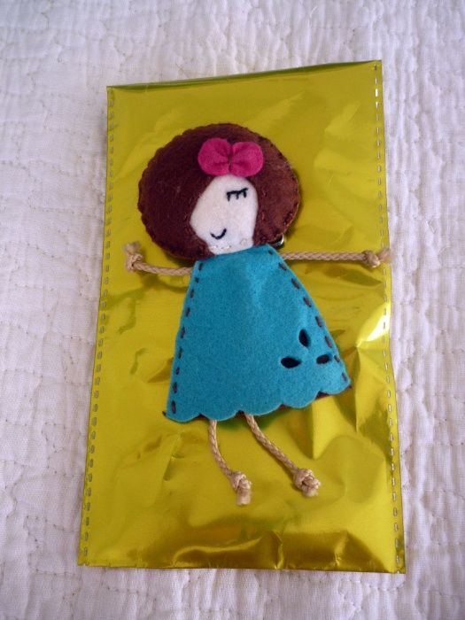 Boneca Pregadeira Alfinete Peito e Pregadeiras Alfinete Peito em Lã