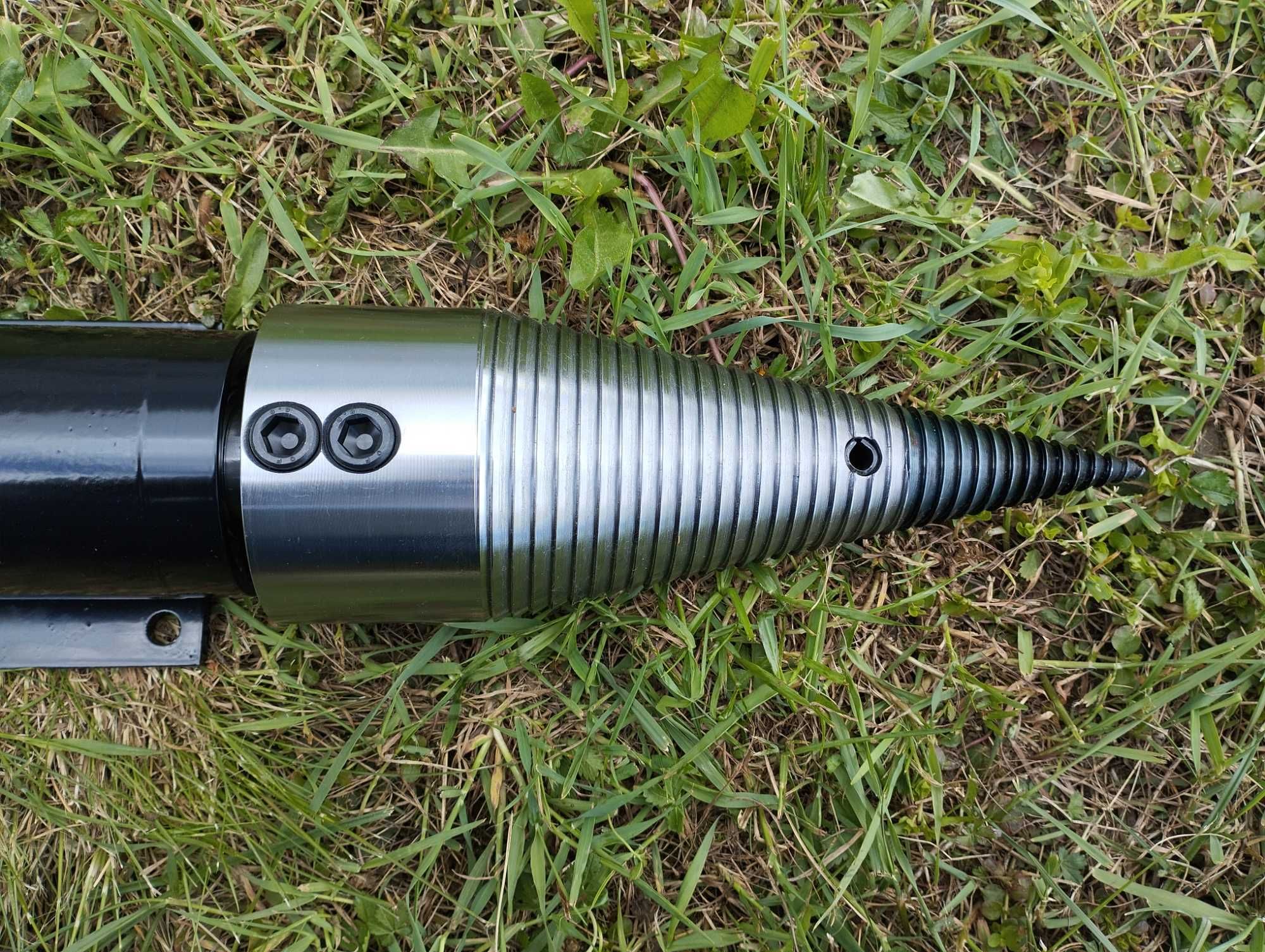 Łuparka świdrowa do ciągnika WOM / stożek świder do drewna 100mm