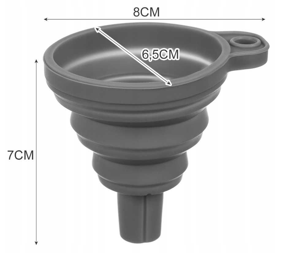 Lejek składany silikonowy harmonijka na olej, płyn