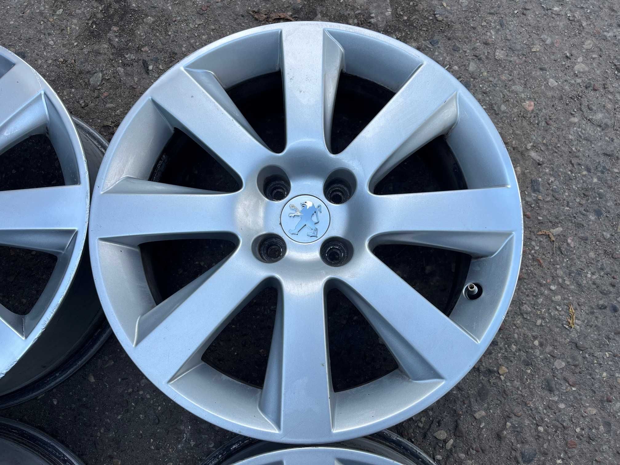 4x alufelgi PEUGEOT 5008 18"x7" rozstaw 4x108 ET 29 + czujniki TPMS