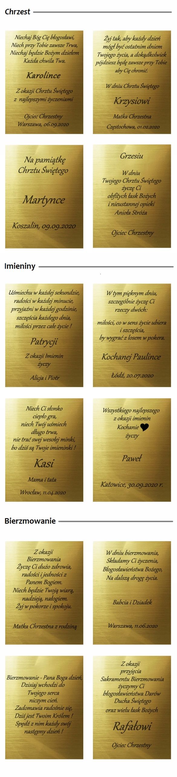 Złoty Duży Medalik Pełny Matka Boska GRAWER GRATIS