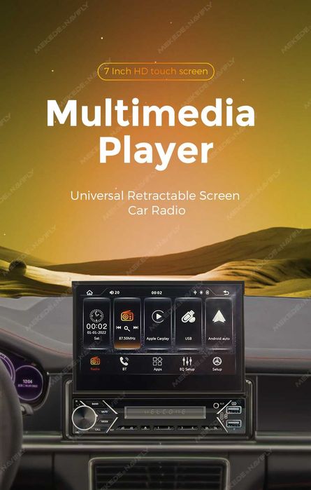 Radio ecrã 7 bluetooth  FM USB video