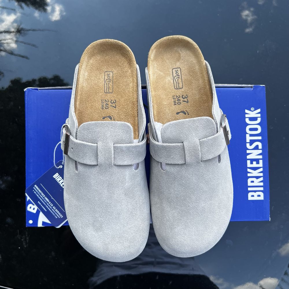 Сабо birkenstock boston сірого кольору оригінал Біркен