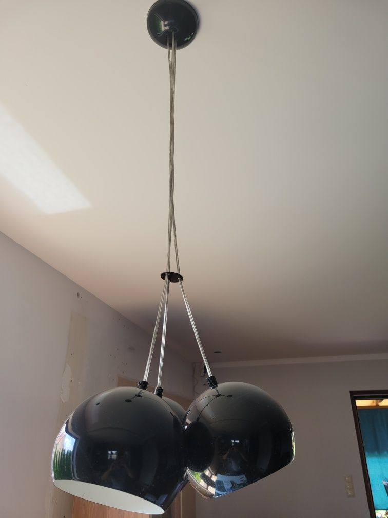 Czarne  lampy zestaw