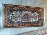 Ręcznie tkany dywan orientalny z Indii – 100% wełna – 146x72 cm