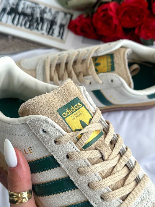 Кросівки Adidas Gazelle Bold Beige/Green premium