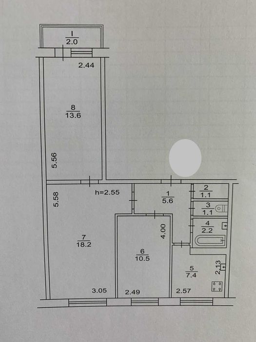 Продам 3 кім.квартиру, Оболонський пр.33-а, 62,1м², суміжно-окремі