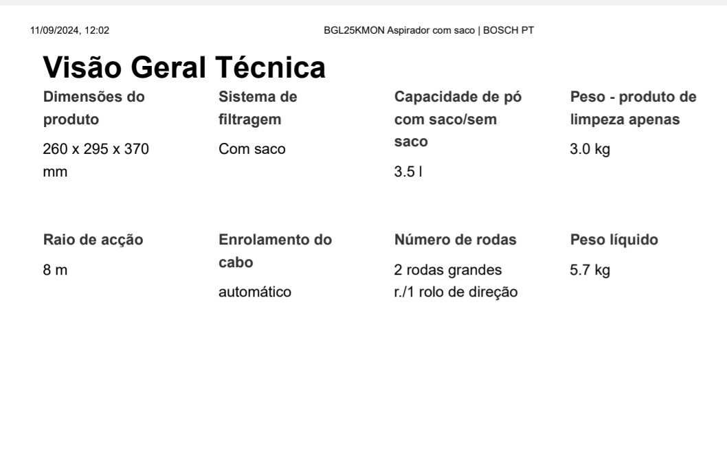 Aspirador com saco Bosch