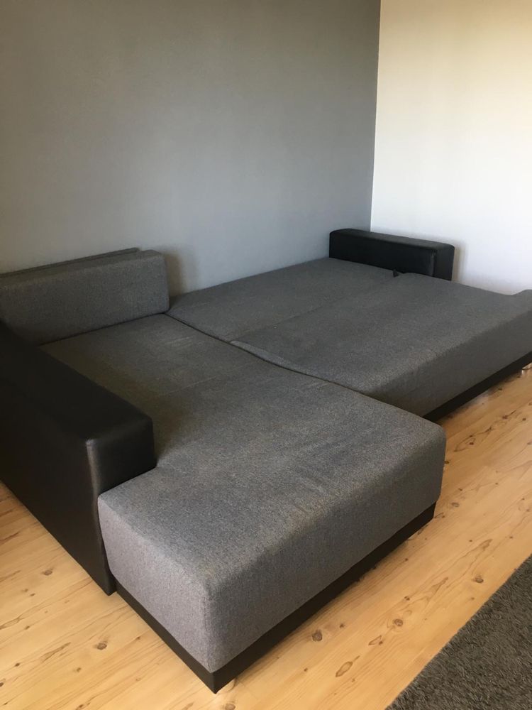 Sofa rogowa szara