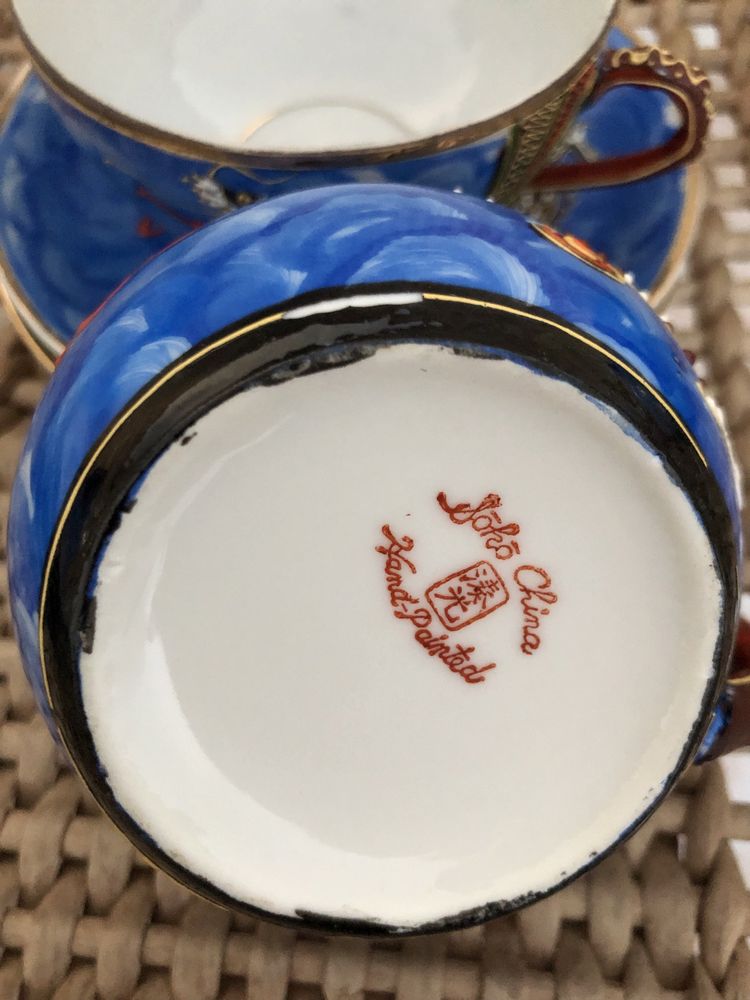 Novo Preço - Serviço de chá em porcelana chinesa pintado à mão