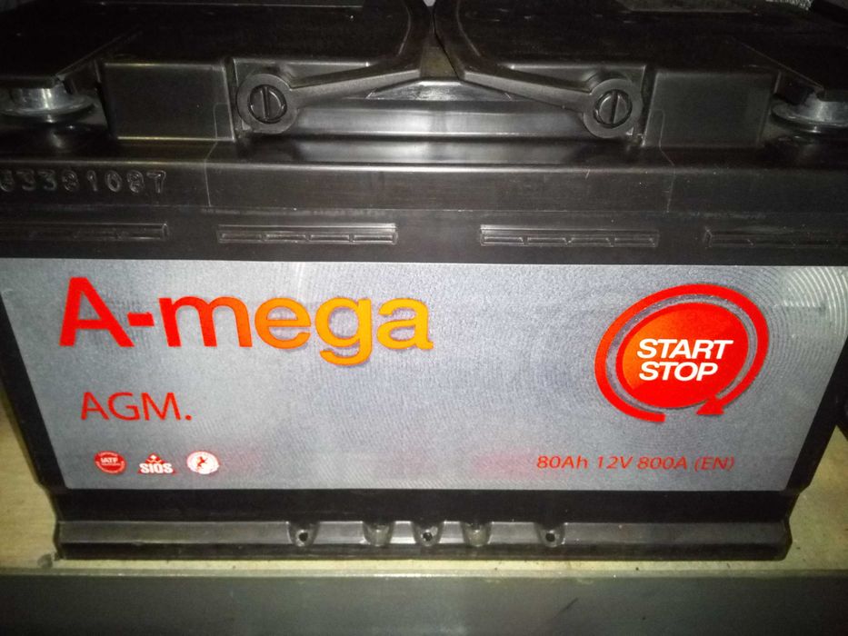 akumulator 12V 80Ah Amega AGM start/stop Kielce dowóz gratis!