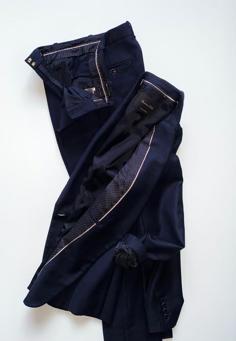 Fato Azul Marinho Massimo Dutti