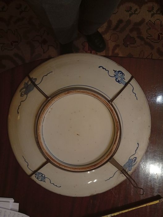 Prato de decoração Imari grande