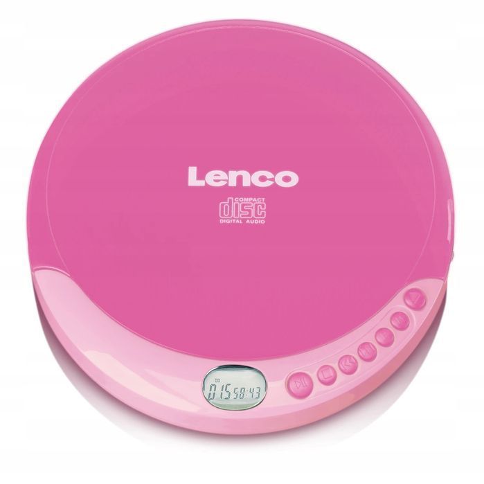 lenco cd-011pk przenośny odtwarzacz cd discman dla dziewczynki