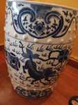 Vaso formato Barril cerâmica oriental