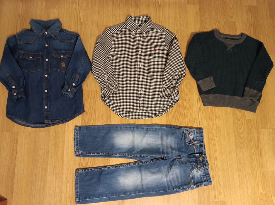 Paka ubrań. 26 szt. w tym kurtka. Ralph Lauren, Hugo Boss, Zara