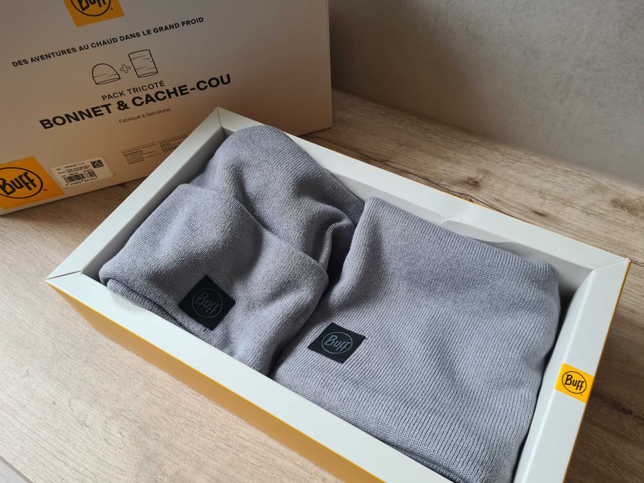 BUFF zestaw czapka i komin 100% bawełna beanie neckwear box uniseks