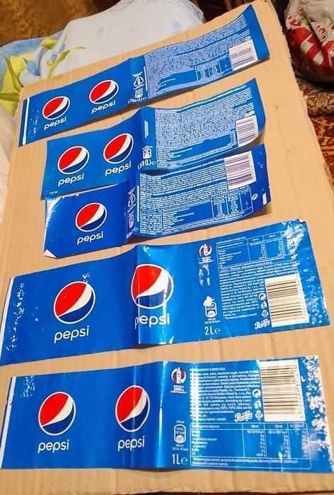 Коллекционные этикетки PEPSI