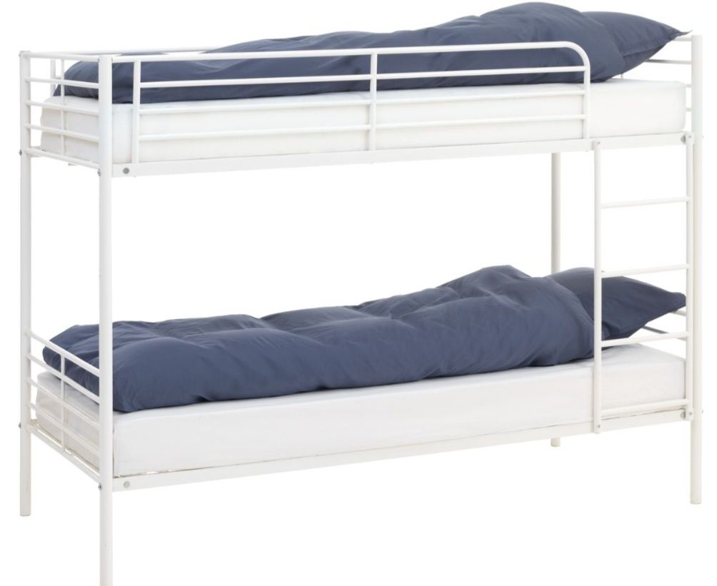 Łóżko piętrowe PLOVSTRUP 2x90x200 białe