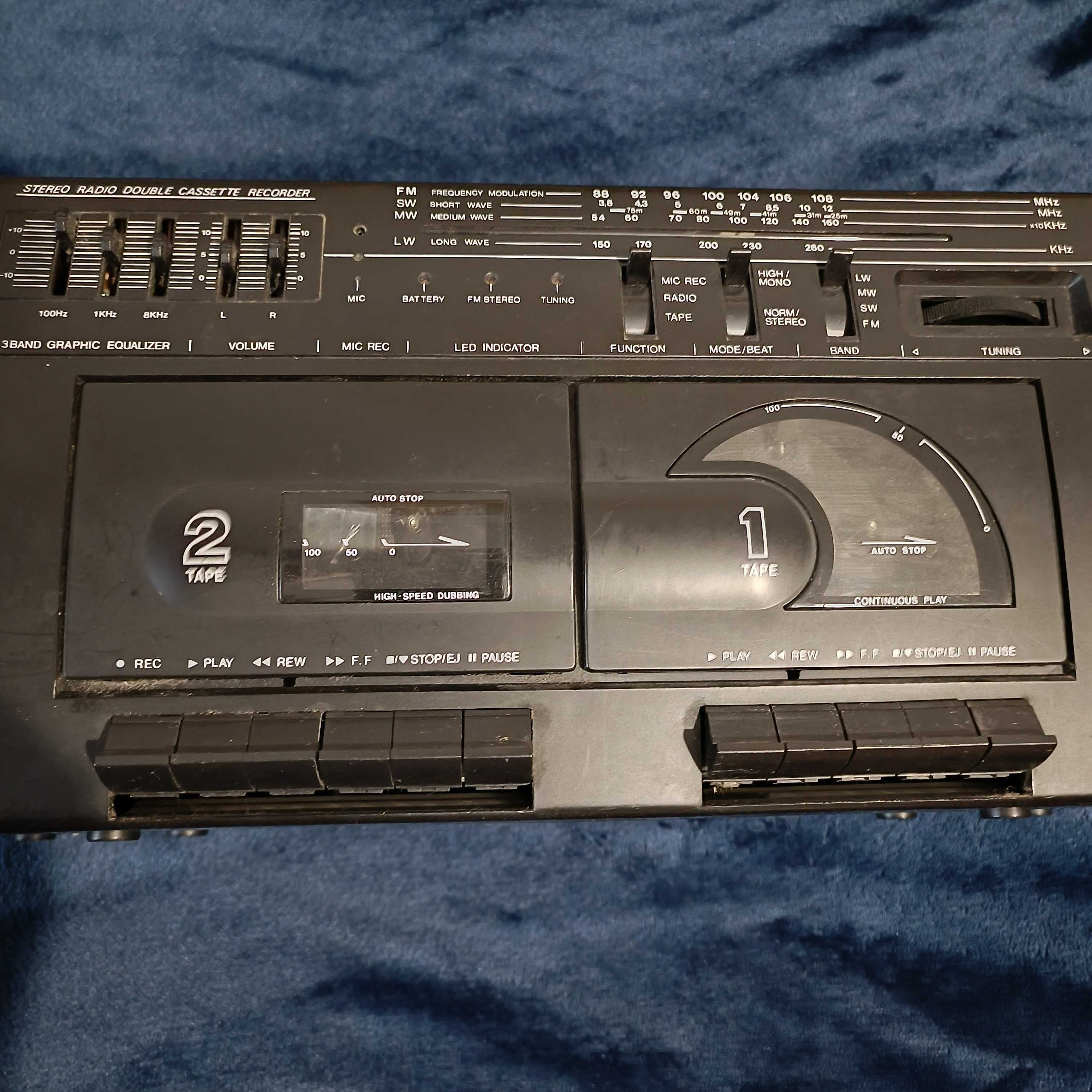 Магнитола INTERNATIONAL, Stereo Radio Double Cassette Recorder