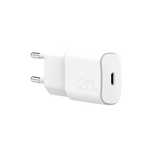 Ładowarka sieciowa Puro White 20W Power Delivery USB-C - biała