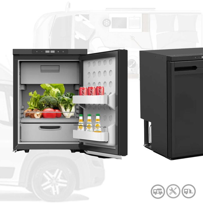 Frigorifico com congelador Alpicool CR65X para Caravana e Autocaravana