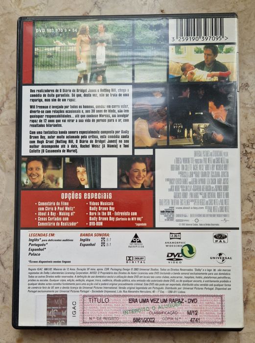 DVD Era uma vez um rapaz Hugh Grant Toni Collette