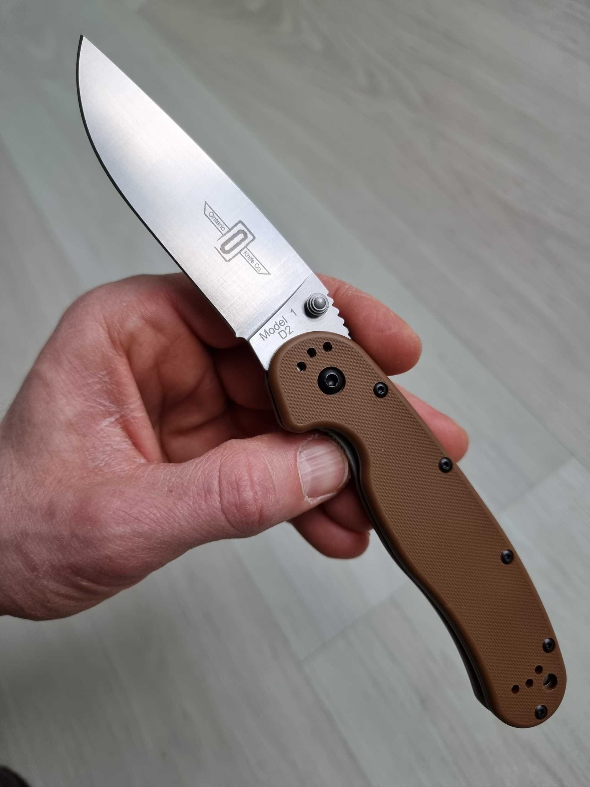 Ontario RAT Model 1 Folder, 3.5" D2 Blade Steel