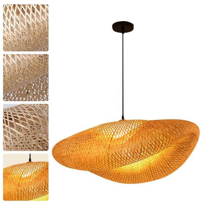 Lampa sufitowa lampa bambusowa naturalna boho