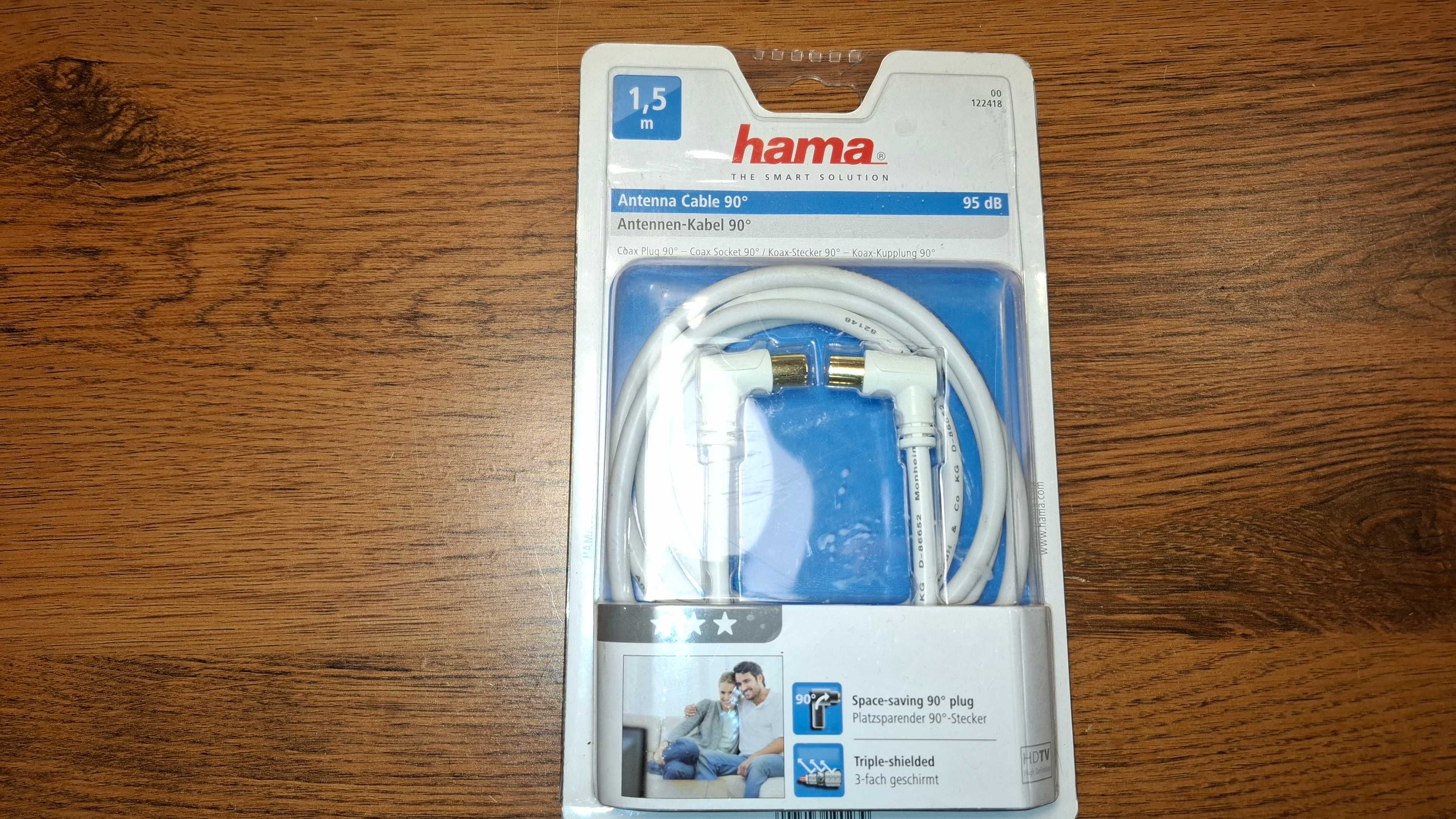Kabel Antenowy - HAMA - 1,5 metra