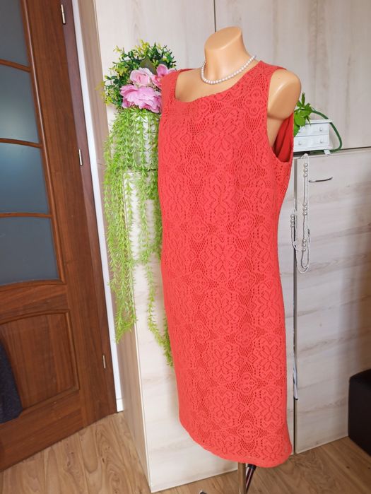 Sg Piękna sukienka koronkowa 42 , 44 XL sukienka damska mini 42 , 44