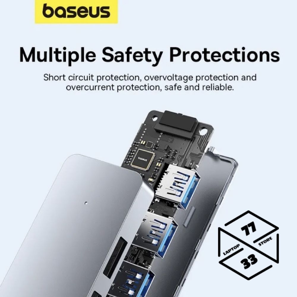 HUB концентратор Baseus 4-Port USB 3.0 скорость - 5Gbps | store 7733